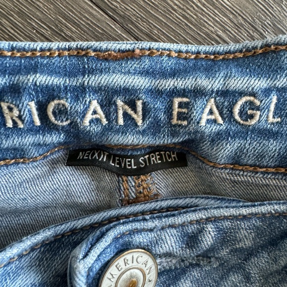 AE NE(X)T Level High-Waisted Denim Shorts - Picture 3 of 5